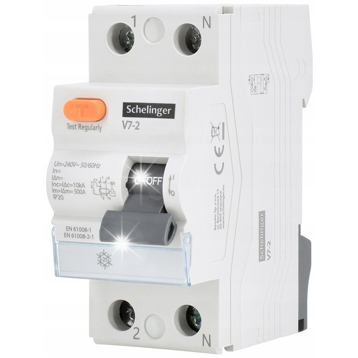Siguranta electrica, Schelinger, A03-V7-2-40-030, 16A, IP20, 230/400V, montaj pe sina TH-35