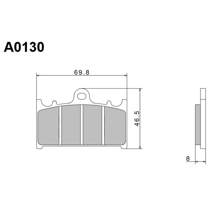 Nissin KH158 Premium félfémes fékbetétek, kopásálló, hőteljesítmény, ECE R90, Japánban gyártva