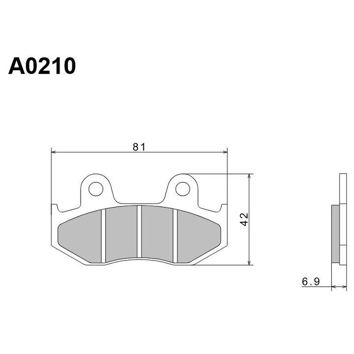 Nissin KH92/KH323 félfémes fékbetétek, ECE R90, Japánban gyártva