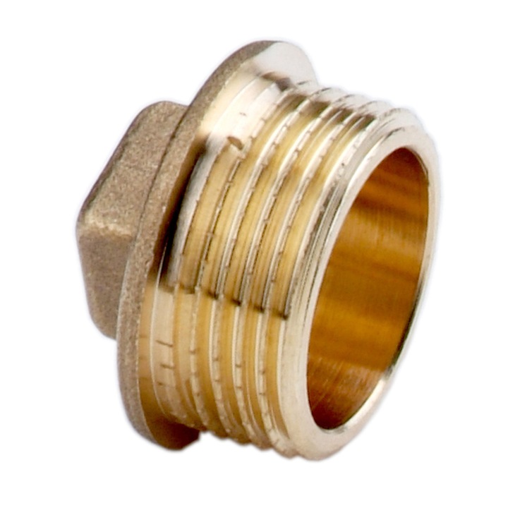 Fitinguri din cupru, Ferro, 1 1/2", 95C, 10 bar, galben