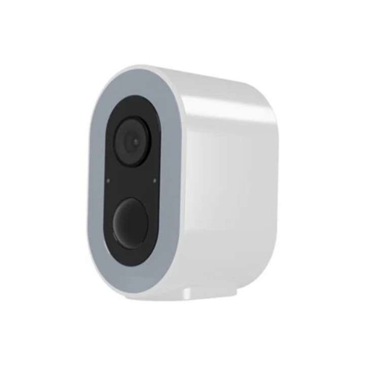 Камера за наблюдение Tu02 Wifi Smart HD, ниска консумация на енергия, бяла