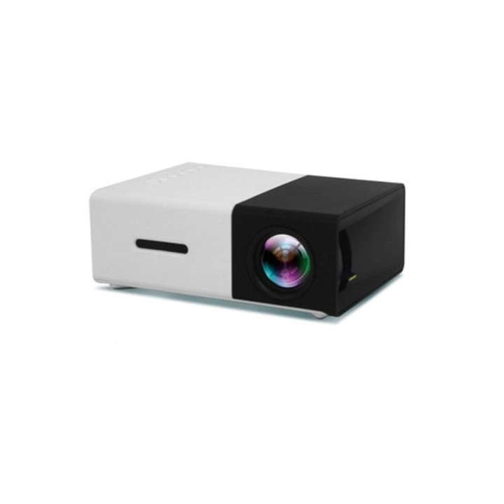 Мини LED/LCD видеопроектор с HDMI и USB, включително дистанционно управление