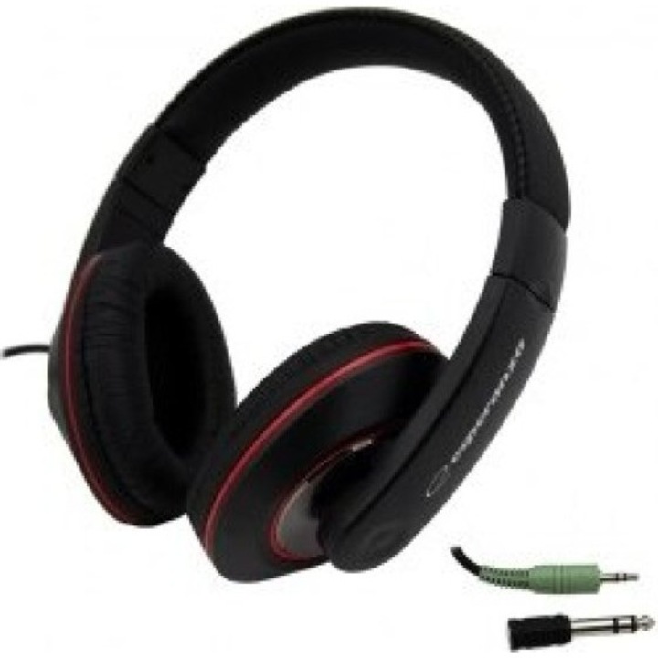 Casti cu fir Esperanza, model EH121, in-ear, 5m, negru