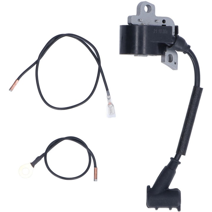Bobina aprindere/modul aprindere pentru drujba, compatibila cu STIHL 024/026/028/029/MS240/MS260/MS290/MS390/MS440, din ABS de inalta calitate, instalare rapida, include 2 cabluri de conectare, negru, 1 buc