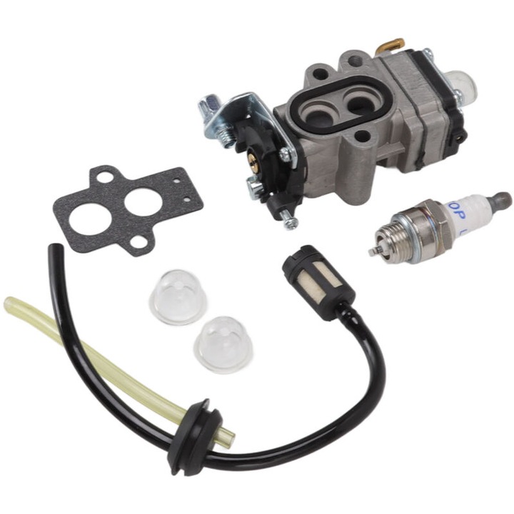 Kit carburator pentru motocoase RedMax GZ25N, BCZ260TS, BCZ2460TS, GZ30N si suflante HBZ2610, HBZ2500, HBZ2600, aluminiu, 203g