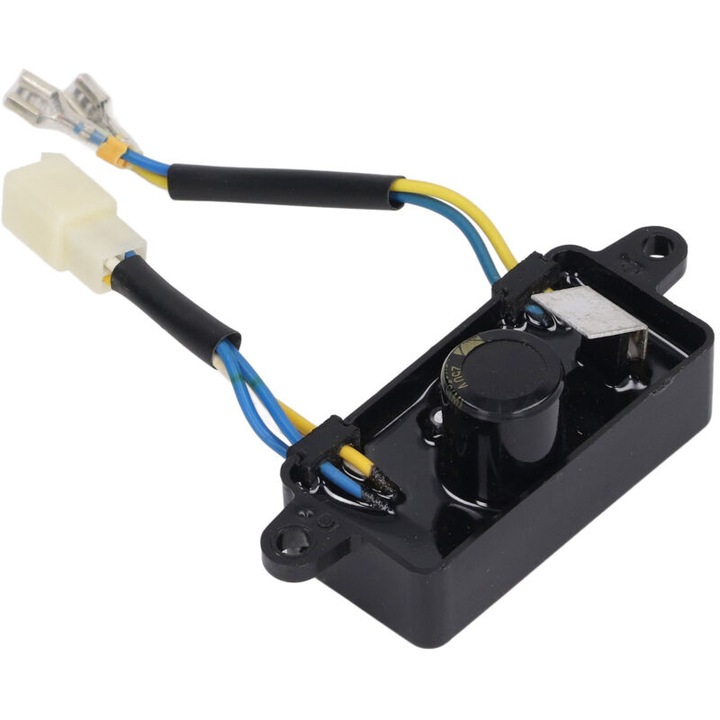 Regulator de tensiune AVR 2.5KW pentru generatoare pe benzina, 6 fire, montare usoara 10mm, carcasa ABS