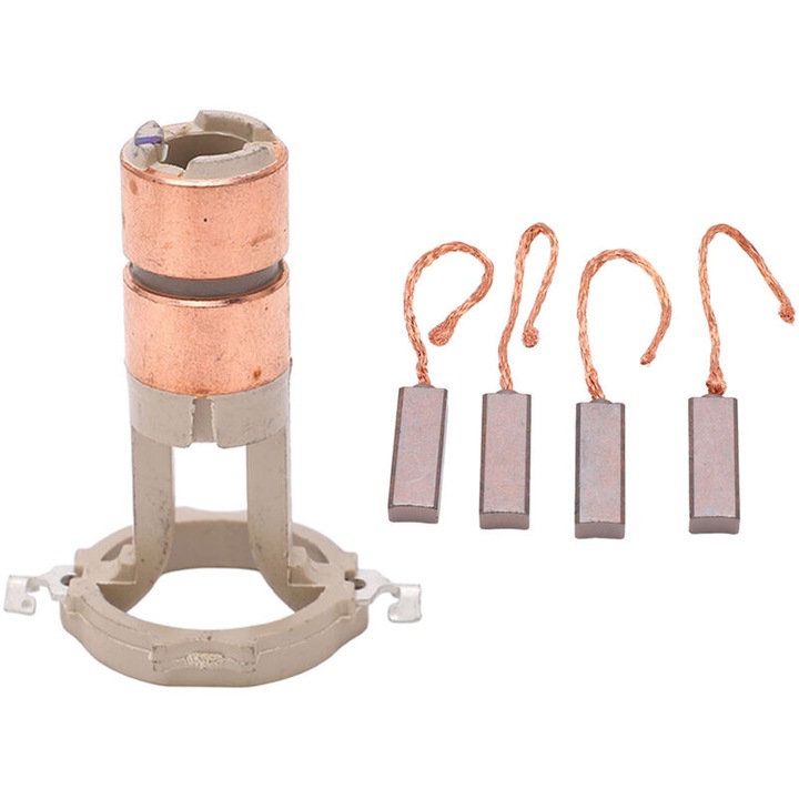 Set perii inel alunecator alternator Valeo, 1 inel si 4 perii, ABS, cupru