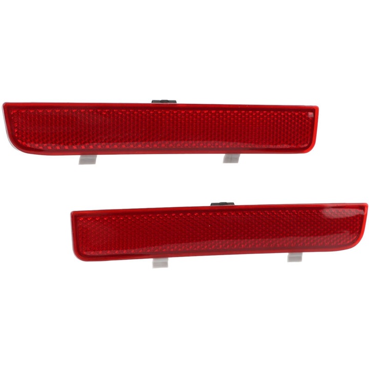 Reflectoare spate pentru bara de protectie, set, LR006348, rosu, compatibile cu Range Rover L322 si Freelander 2 L359