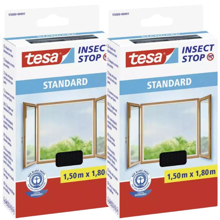 Moskitoare pentru feronerie, Tesa, standard, alb, 1,5x1,8m, set 1 buc.