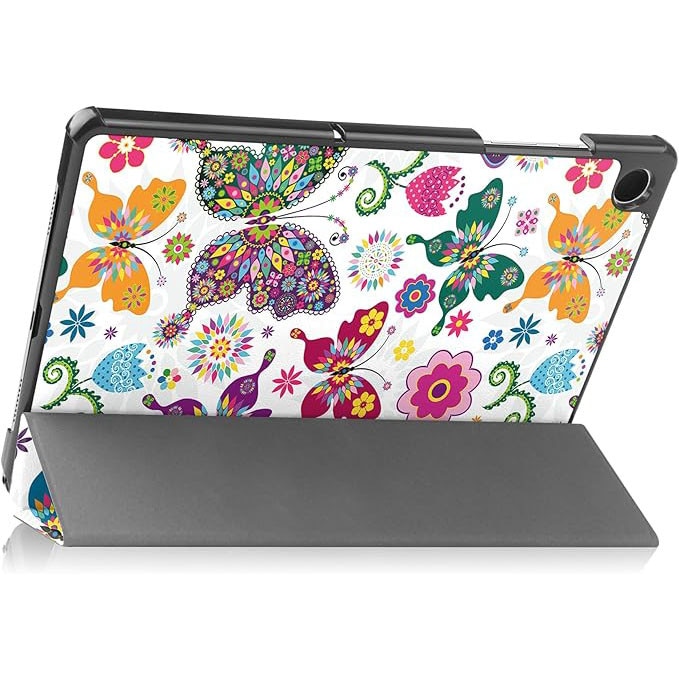 Husa pentru Samsung Galaxy Tab A11+ Plus 2025 / A9+ Plus 2023 11 inch, cu somn/trezire automata, design pliabil in trei pozitii, capac magnetic flip, din piele ecologica PU si carcasa PC, fluture