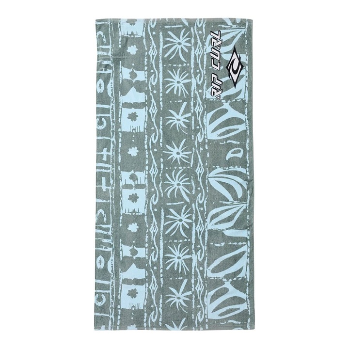 Плажна кърпа Rip Curl Sunstash, минерално синьо, 100% памук, 180 см, с интегриран джоб