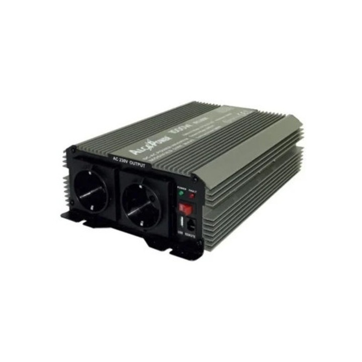 Inverter autóba 12-220V 1000W, fekete