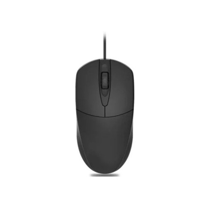 Egér WELUOT MS121, 1200 dpi, USB kábel, fekete