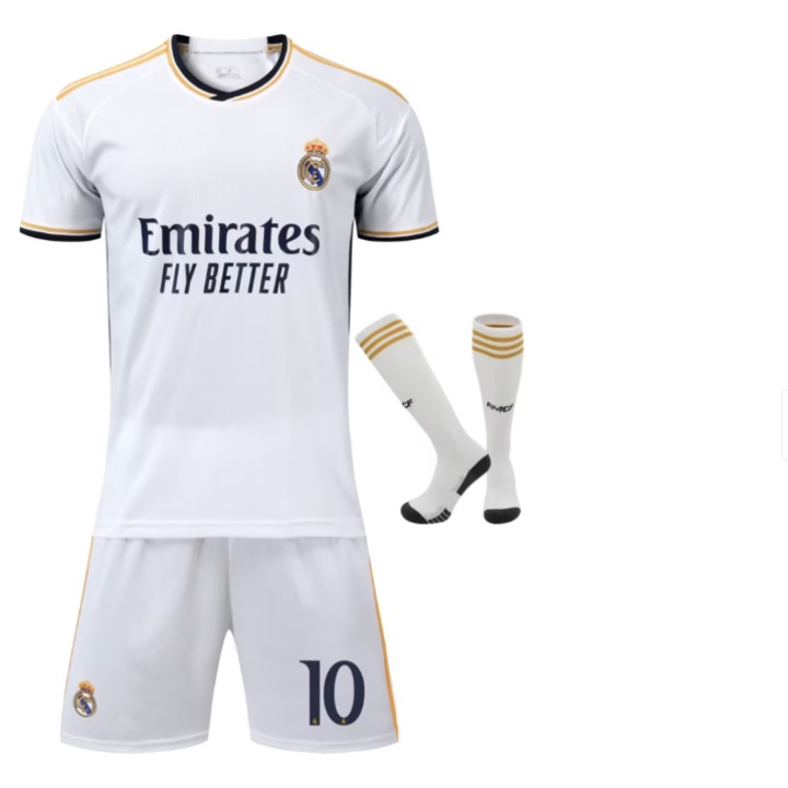 Echipament fotbal Real Madrid alb, Alb