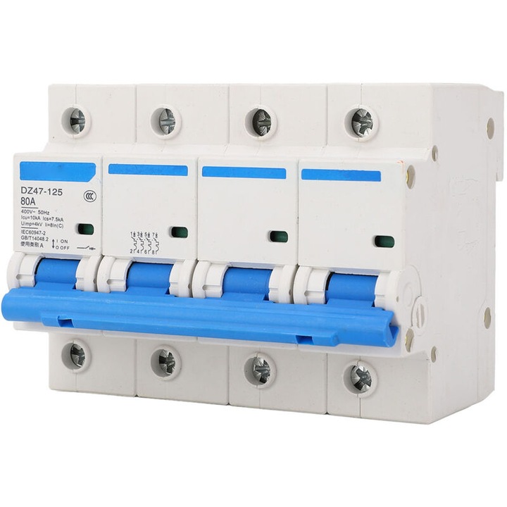 Прекъсвач 4P 80A, 400V, огнеупорен, комплект от 1 бр