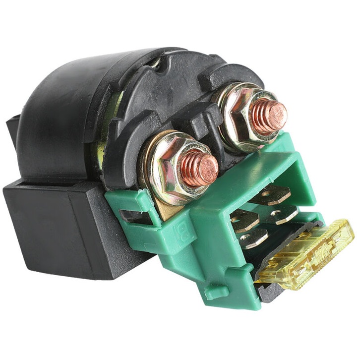 Motorkerékpár indítórelé, kopásálló, kompatibilis GY6/250CC/CF250/CH250/CH125/CF188/ATV, fekete színű, 145g