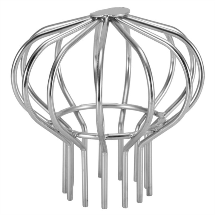 Sifon podea inox anti-blocare, set 3 dimensiuni, argintiu, 11.4x10.7cm - 13.2x13.7cm