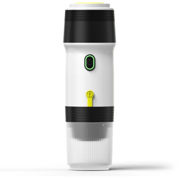 Преносима електрическа кафемашина 3 в 1, капацитет 120ml, бяла, с USB адаптер