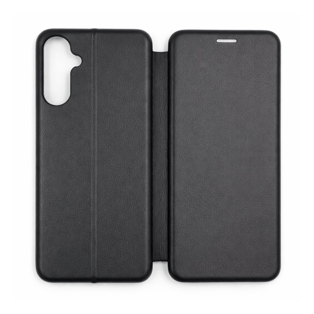 Husa tip carte pentru Samsung Galaxy A57 5G cu inchidere magnetica, Rezistenta la socuri, Functie de suport, Protectie completa (fata+spate) - Negru