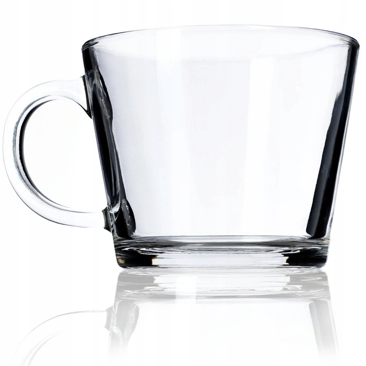 Italpoharak, Tea- és gyümölcslé poharak, 6 darabos készlet, 380 ml, Üveg, FCM tanúsítvány