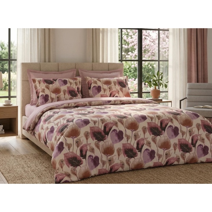 NufJoy® KING SIZE ágyneműgarnitúra, 100% RANFORCE PAMUT, 4 részes, lepedő 240x260 cm, paplanhuzat 200x230 cm, 2 párnahuzat 50x70 cm, Prémium minőség, Ajándékdoboz, Bella Notte