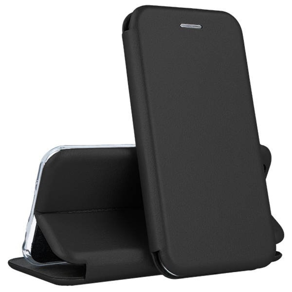 Husa pentru Huawei Huawei P20, Elite Book, PU Leather, Decupaj difuzor apeluri, Colturi rotunde, Inchidere magnetica, Protectie fata - spate, Acoperire completa 360 grade, Tip carte, Negru