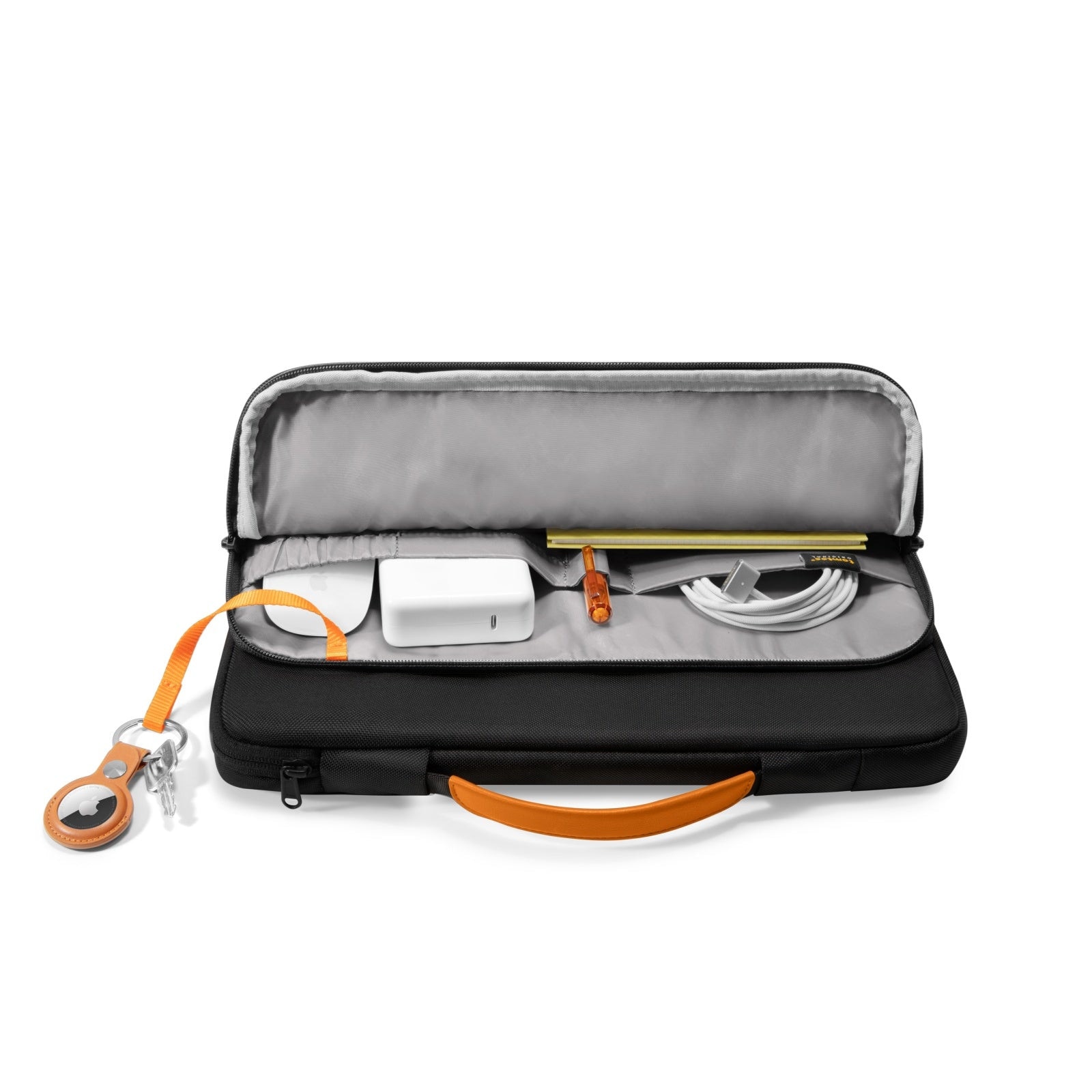 Geanta TomToc Defender A14 pentru MacBook Pro 16 (M1-M5), Surface Book, XPS 16, ThinkPad X1, CornerArmor, protectie militara 360, interior plusat, fermoare YKK, material eco rezistent la apa, organizare optima, negru