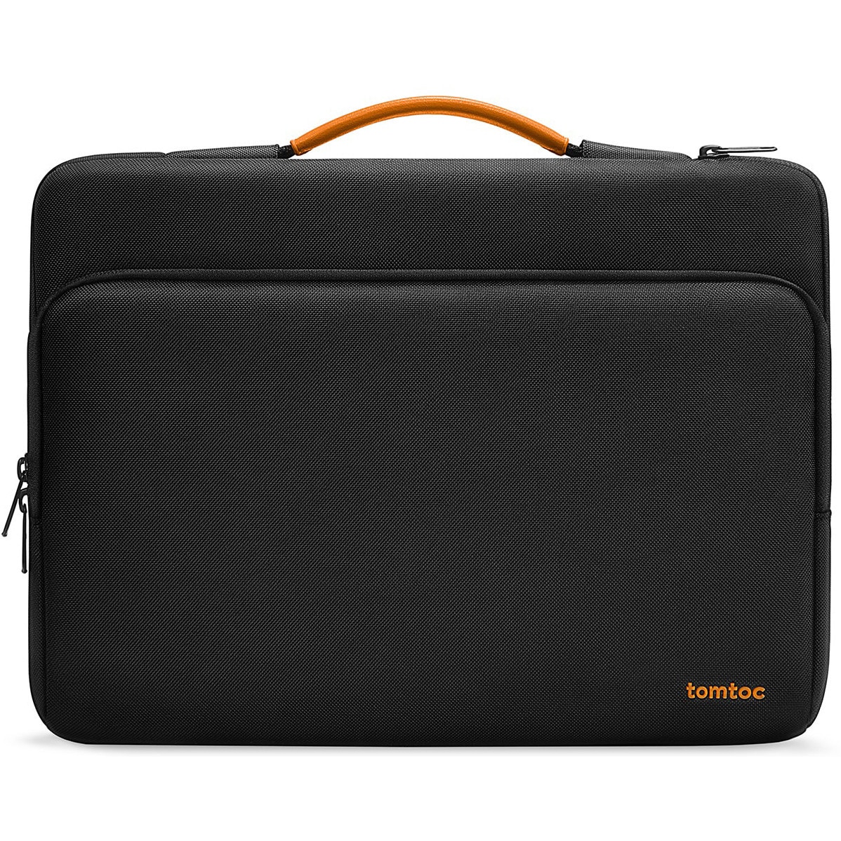 Geanta TomToc Defender A14 pentru MacBook Pro 16 (M1-M5), Surface Book, XPS 16, ThinkPad X1, CornerArmor, protectie militara 360, interior plusat, fermoare YKK, material eco rezistent la apa, organizare optima, negru