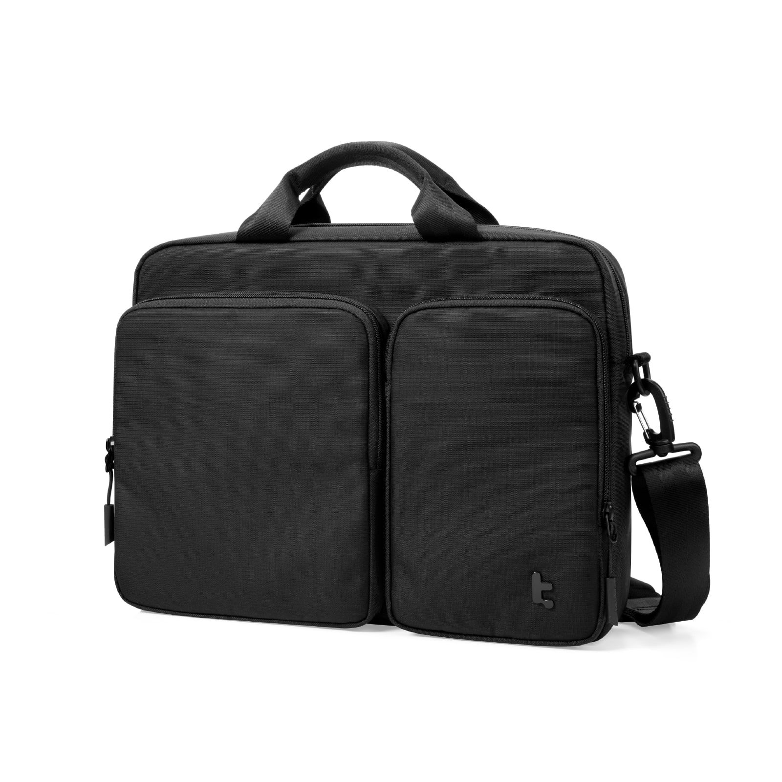 Geanta TomToc Navigator A33 pentru MacBook Pro 16 (M1-M5), Surface, XPS 16. Interior plusat, protectie anti-soc, buzunare acces rapid, chinga troler, curea umar mesh, material eco rezistent la apa, fermoare YKK