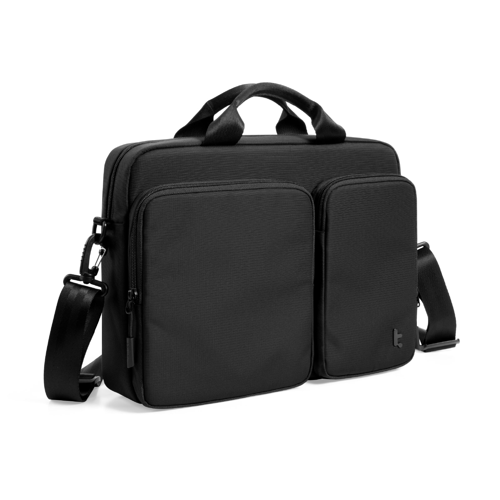 Geanta TomToc Navigator A33 pentru MacBook Pro 16 (M1-M5), Surface, XPS 16. Interior plusat, protectie anti-soc, buzunare acces rapid, chinga troler, curea umar mesh, material eco rezistent la apa, fermoare YKK