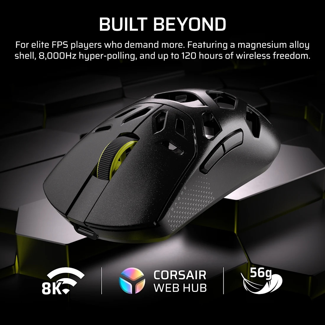 Mouse gaming wireless Corsair SABRE v2 PRO MAGNESIUM ALLOY, 33K