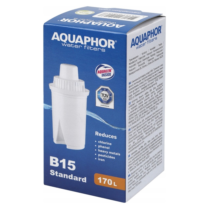 Set 10 cartuse filtrante Aquaphor B15 Standard, 170l, BPA free