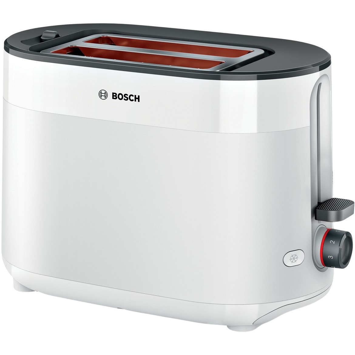Set Bosch MyMoment Cafetiera TKA2M111 1,4l, Toster TAT2M121 950W, Fierbator TWK2M161 1,7l Alb