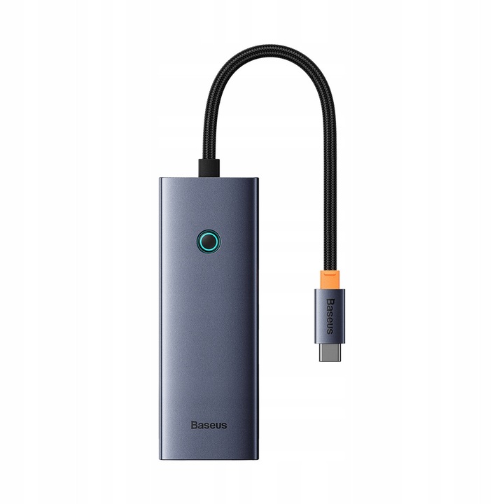 Baseus UltraJoy USB-C 5 az 1-ben Hub, 1x HDMI 4K@30Hz, 3x USB-A 3.0, 100W, szürke