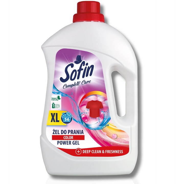 Sofin Complete Care XL Color folyékony mosószer, 2,52l, 56 mosás, színes ruhákhoz
