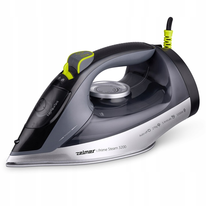 Fier de calcat cu abur Zelmer, ceramic, 350ml, 3200W, auto-oprire