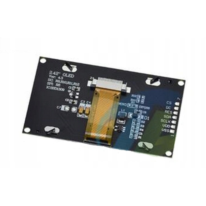 OLED екран 2.42" 128x64 SPI 7-пинов SSD1309 син