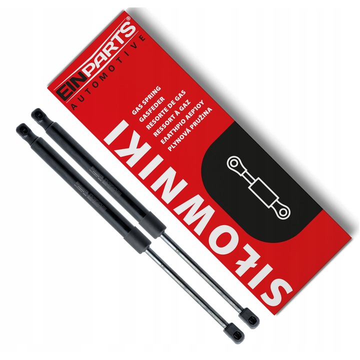 2 db teleszkópos henger készlet csomagtérfedélhez EinParts, Renault Clio II, 413mm, 340N, 155mm, 22mm, 9.8mm