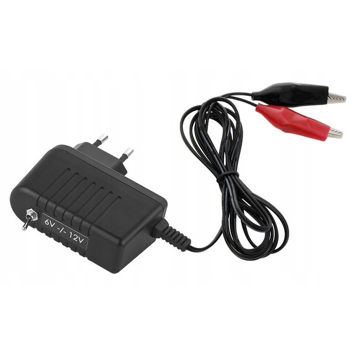 Зарядно устройство BLOW за гел, AGM и оловно-киселинни акумулатори 6V/12V, 77x30x82mm, 1,5м кабел