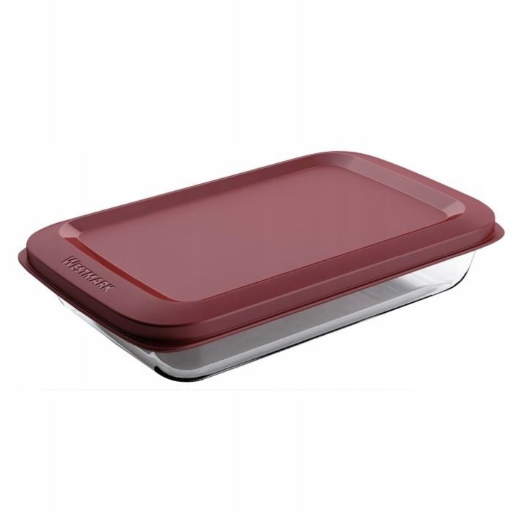 Élelmiszertároló doboz, Westmark, üveg, 1000 ml, 270x165x50mm, tárolásra és tálalásra