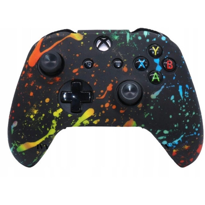 Силиконов калъф за контролер Xbox Series S/X, 2 аксесоара за джойстик, черен