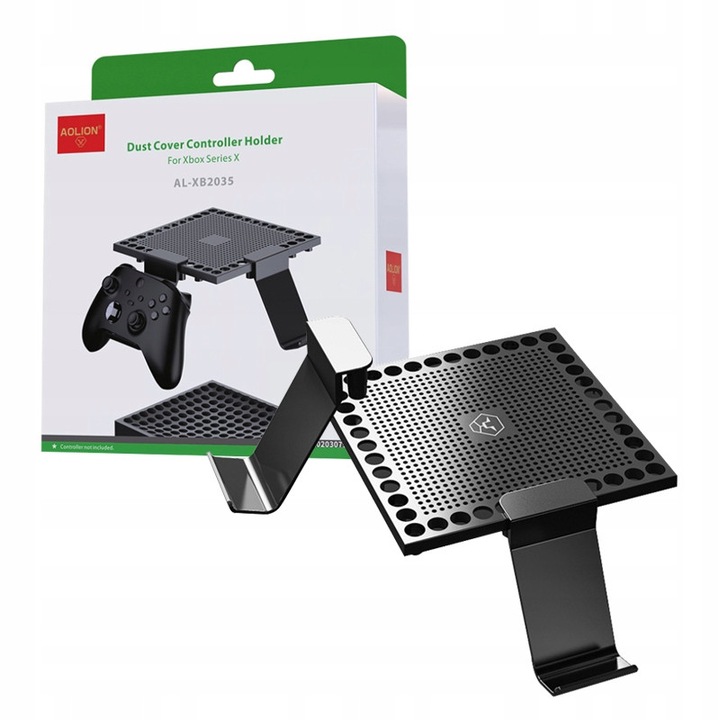Fröccsenésvédő készlet Xbox Series X-hez, 2 kontroller tartó, ABS, fekete
