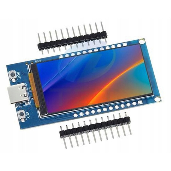 Модул ESP32-S3 с 1.9 инчов TFT LCD екран, син