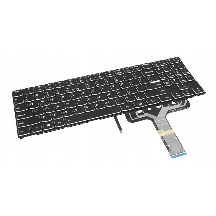 Tastatura laptop, alba, iluminata, set pentru Lenovo Legion Y520-15IKBN