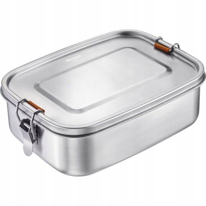 Élelmiszer tároló doboz, Westmark, Viva Mini, 1100 ml, rozsdamentes acél, 200x143x61mm