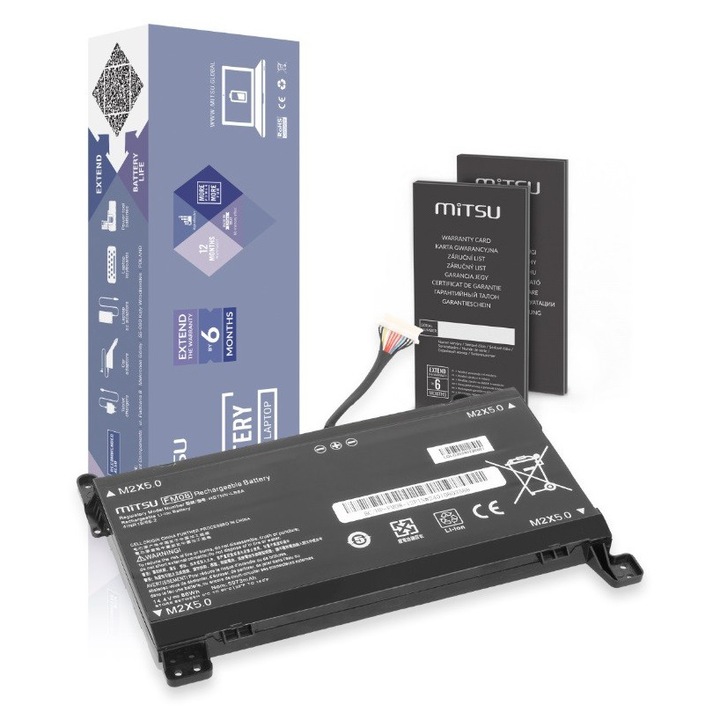 Mitsu laptop akkumulátor HP Omen 17-AN, 5972 mAh, 14.8V, 12 PIN