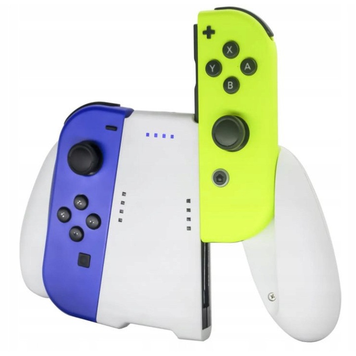 HandGrip за Joy-Con с зареждане, 1500mAh, бял, комплект