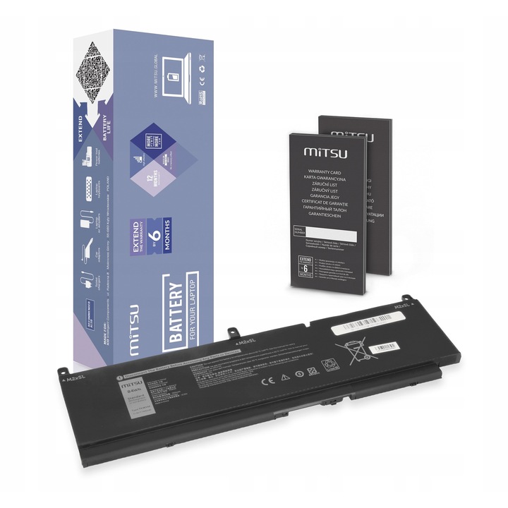 Mitsu laptop akkumulátor Dell Precision 7550, 7760, 7400 mAh, 11,4V, 6 cellás