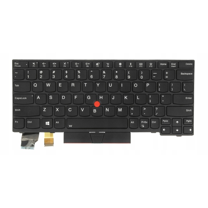 Клавиатура за лаптоп за Lenovo ThinkPad A285 X280 X390, QWERTY US, черна, островен тип, подсветка, пълен комплект