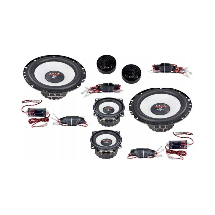 Sistem de difuzoare pe 3 cai M165/3 EVO2, Audio System, 6 difuzoare, 2x250W, 165mm